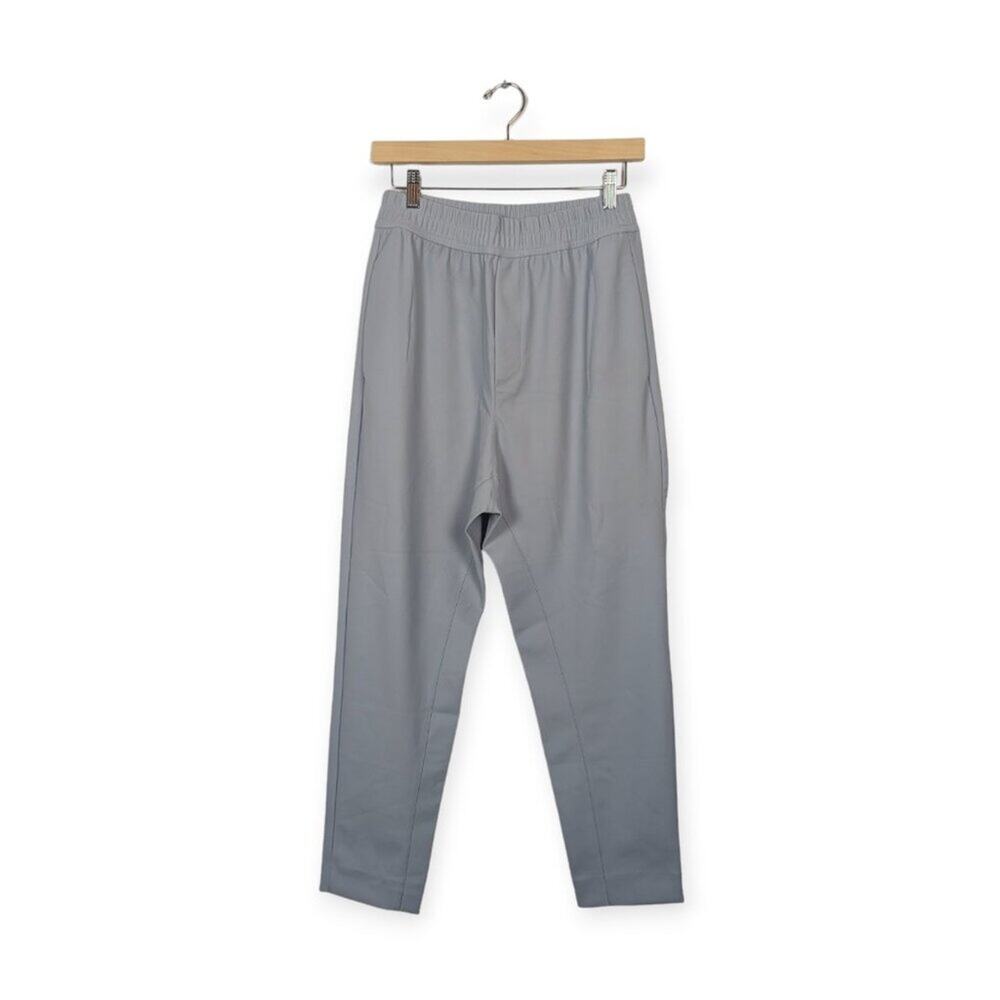 Zara Light Blue High Rise Versatile Tapered Dressy Pants